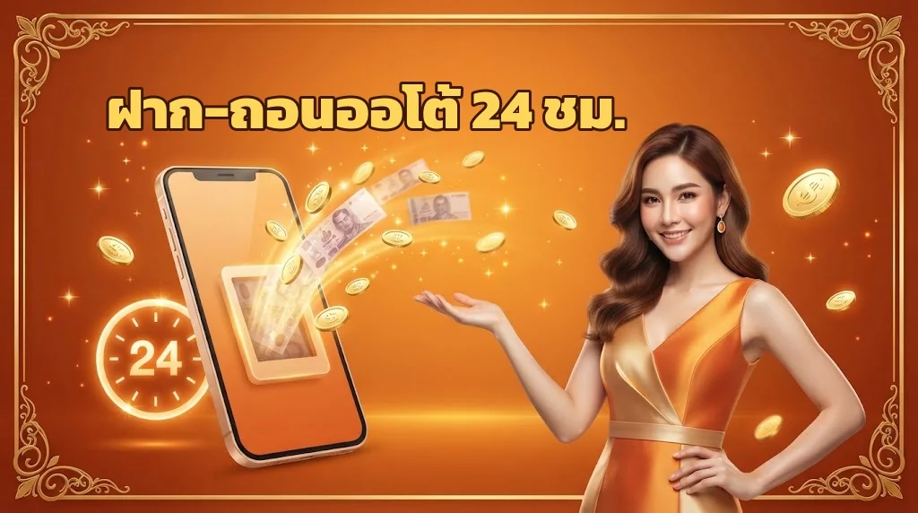 ระบบฝาก-ถอนอัตโนมัติของ morroc168 รวดเร็วตลอด 24 ชั่วโมง